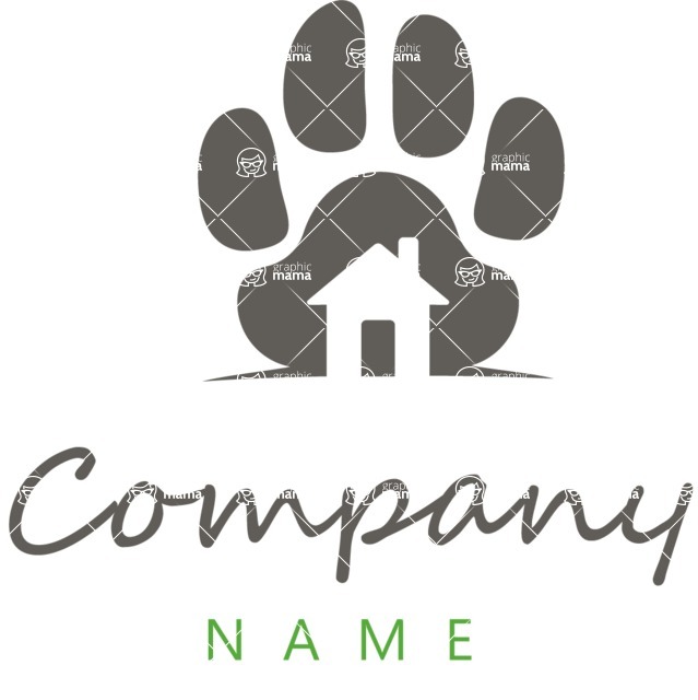 Business Logo Templates - vector graphics in a pack from GraphicMama - Pet Care Logo Design Creative Concept